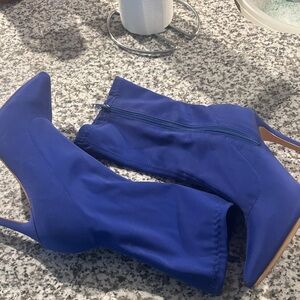 Others Follow Vibrant Blue Ankle Boots